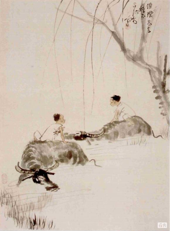 国画大师李可染和他的《牧牛图》 – 文艺百科