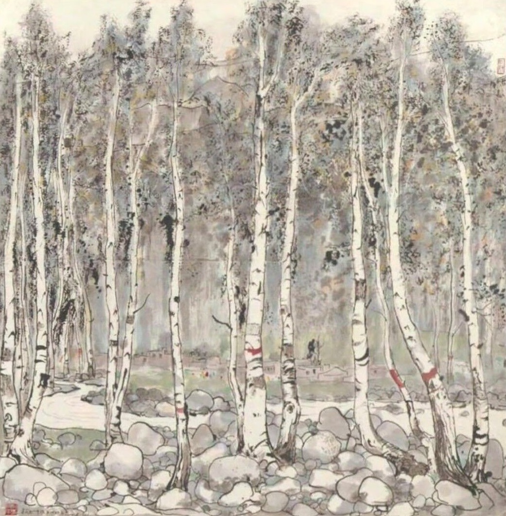 吴冠中笔下的树画之美-图片10